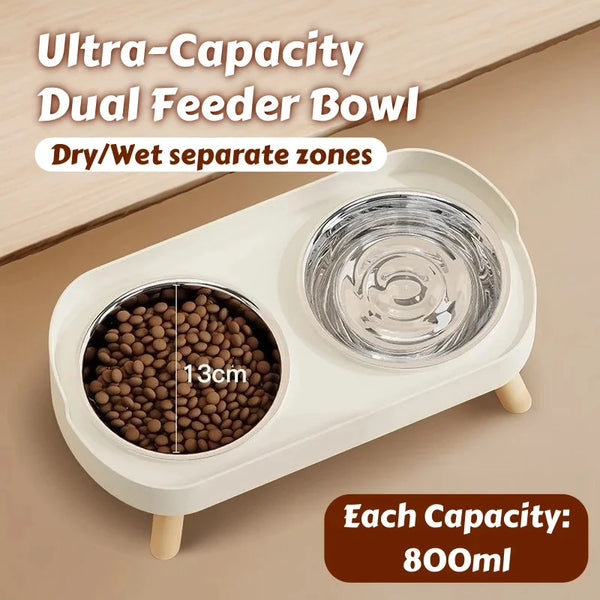 Elevated Dog Feeding Station